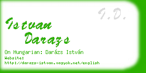 istvan darazs business card
