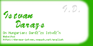 istvan darazs business card